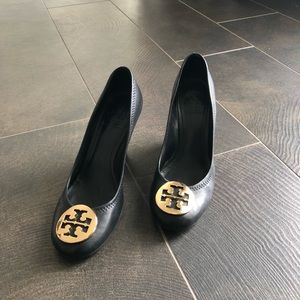 Tory Burch Black Sophie Wedges